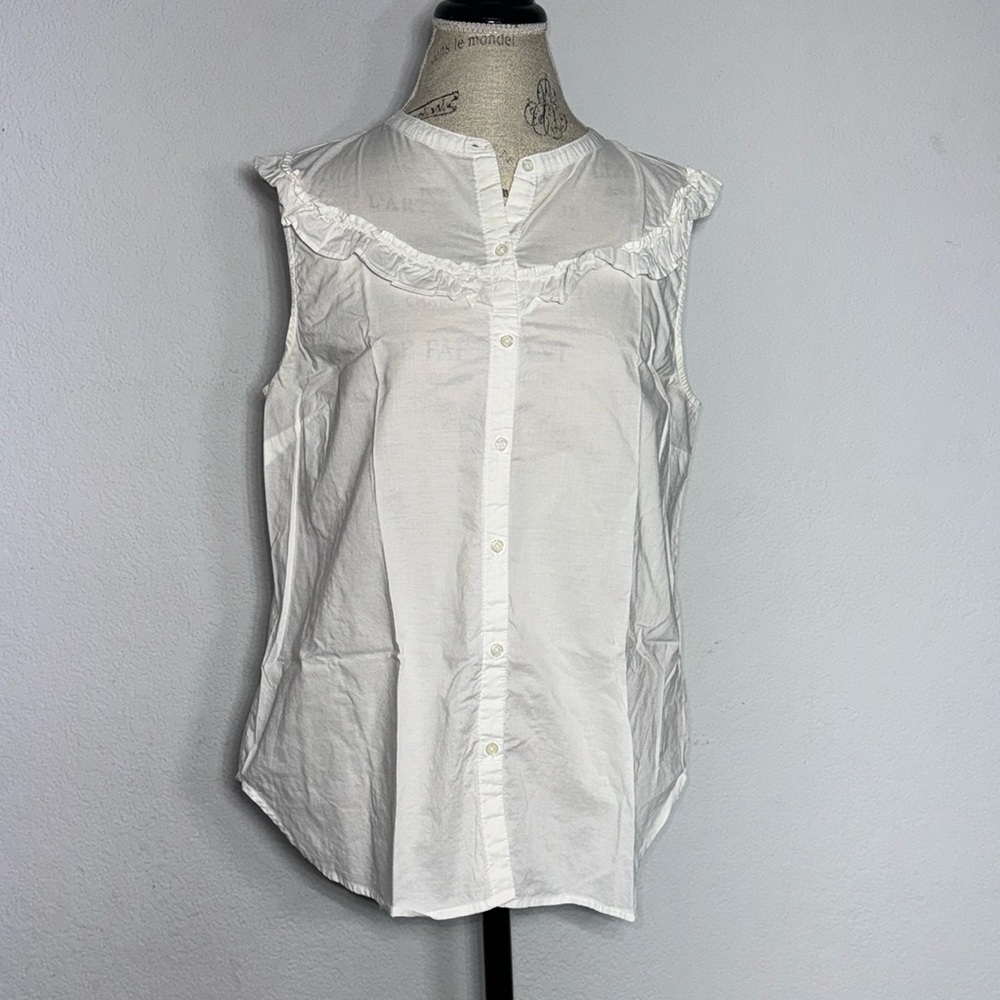 ON Ruffle bib detailed Top